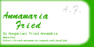 annamaria fried business card