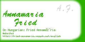 annamaria fried business card